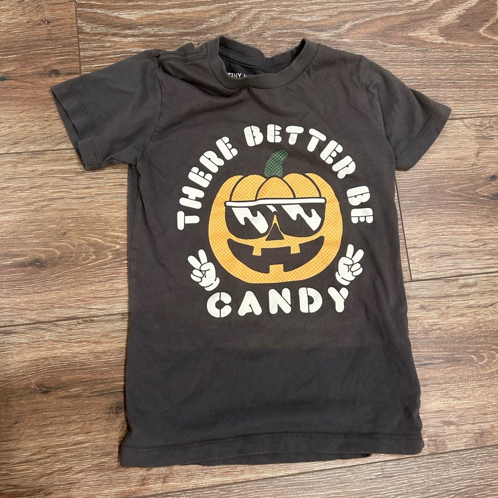 Truly Me Black Halloween Pumpkin Tee